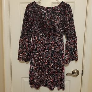 Aqua Bell Sleeve Dress